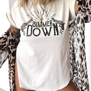 NEW Pebby Forevee Side Slit Tee Medium